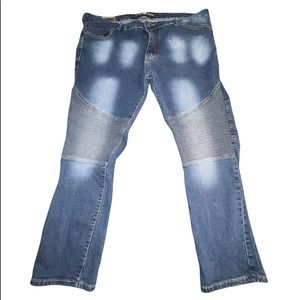 X-Ray Skinny Fit Moto Jeans denim‎ jeans 42 x 32